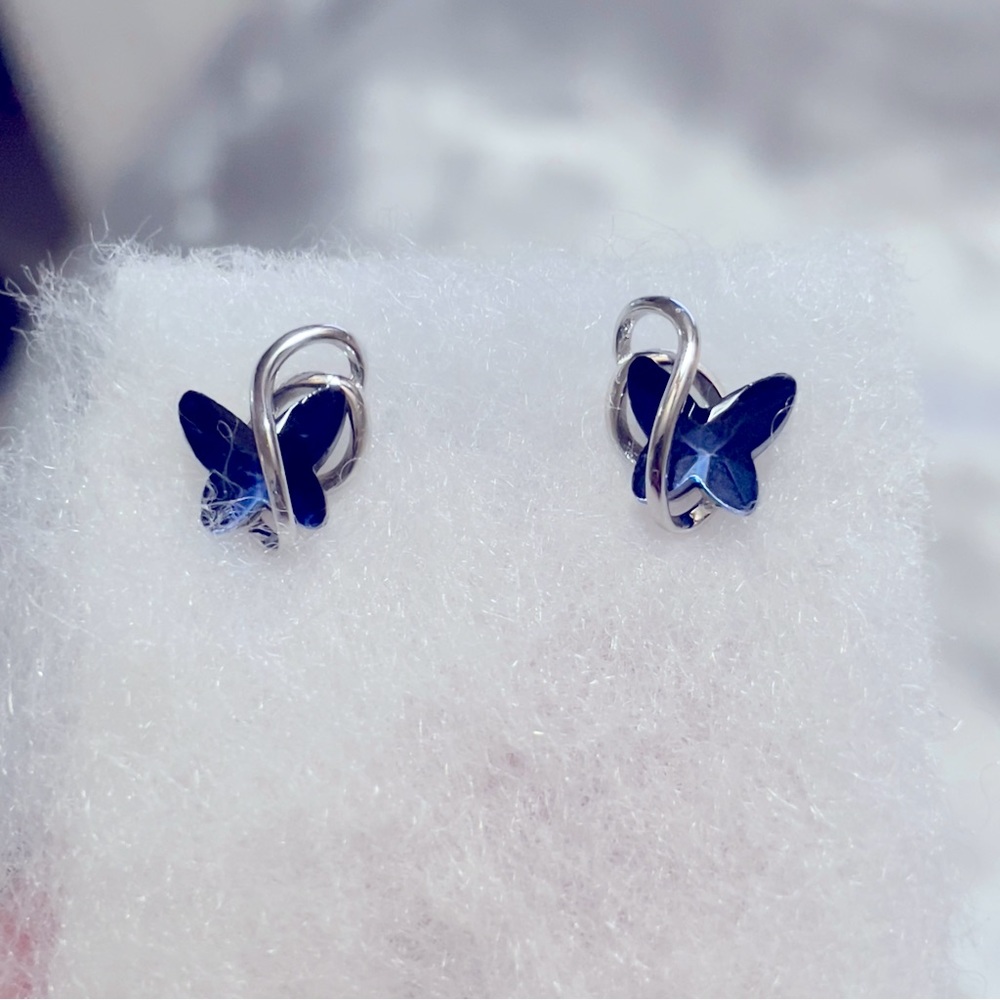 Blue Butterfly Earrings